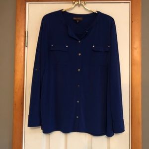 Dark Blue Blouse XL